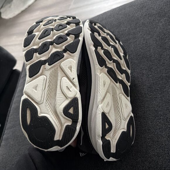 Hoka Clifton 9 Sneakers Mens Black Athletic Shoes Size 12 - Picture 6 of 7